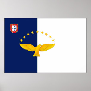 Poster Bandeira das ilhas Açores