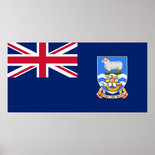 Poster Bandeira das Ilhas Falkland