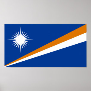 Poster Bandeira das Ilhas Marshall