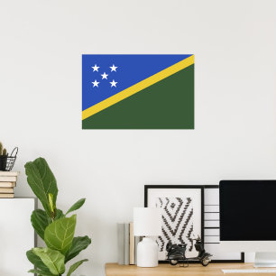 Poster bandeira das Ilhas Salomão