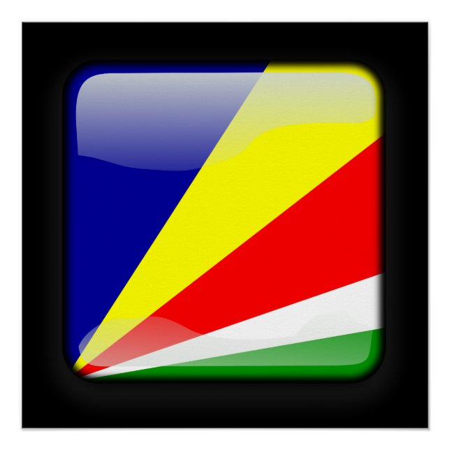 Pôster Bandeira das Seicheles (Frente)