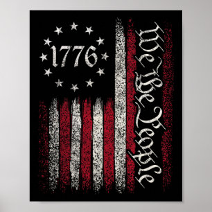 Poster Bandeira de 1776 Constituição Dia da Independência