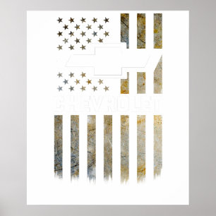 Poster Bandeira de Acento de Camuflagem Chevy Wear Buck 2