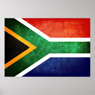 Pôster Bandeira de África do Sul