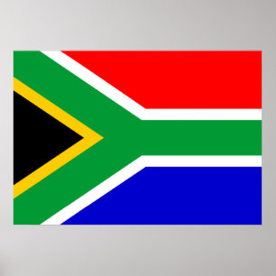 Pôster Bandeira de África do Sul