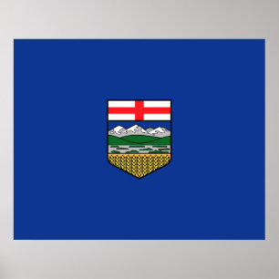 Poster Bandeira de Alberta