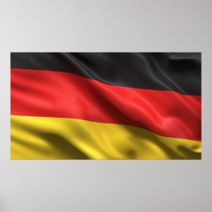 Pôster Bandeira de Alemanha