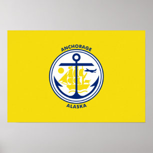 Poster Bandeira de Anchorage