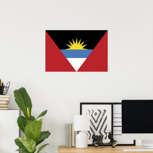 Poster Bandeira de Antígua e Barbuda