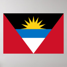 Poster Bandeira de Antígua e Barbuda