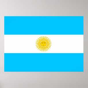 Pôster Bandeira de Argentina