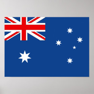 Poster Bandeira de Austrália