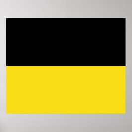 Poster Bandeira de Baden Württemberg (Estado alemão)