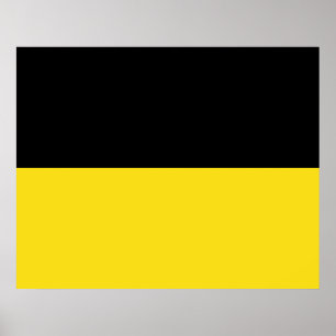 Poster Bandeira de Baden Württemberg (Estado alemão)