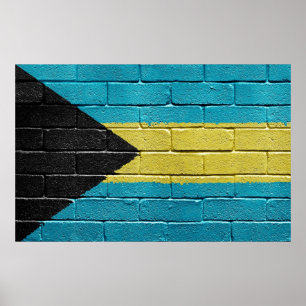 Poster Bandeira de Bahamas