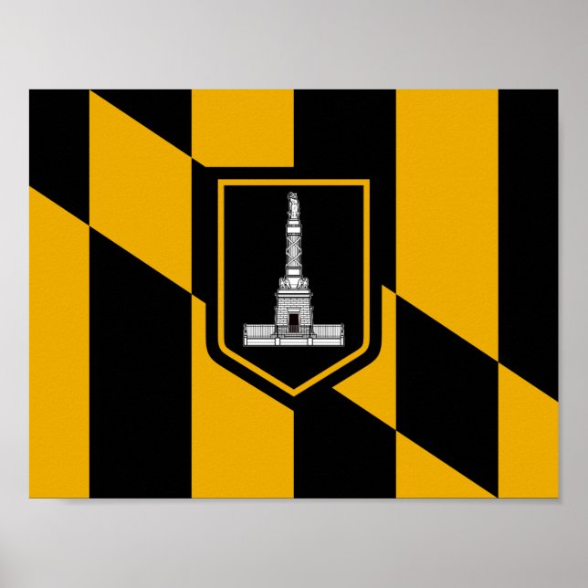 Pôster Bandeira de Baltimore (Frente)