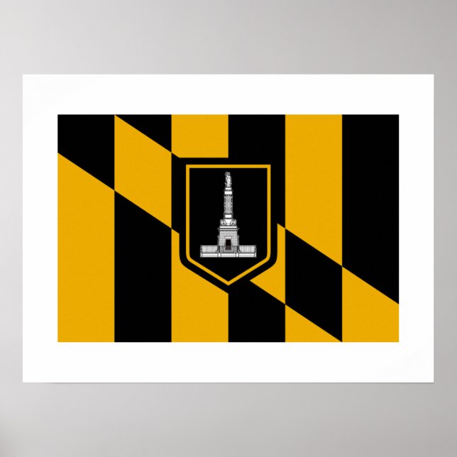 Pôster Bandeira de Baltimore (Frente)