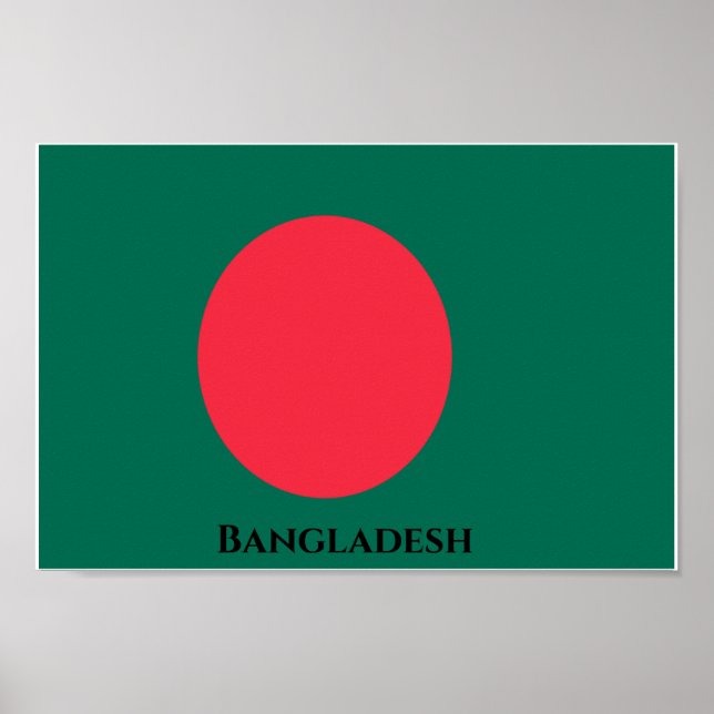 Poster Bandeira de Bangladesh (Frente)