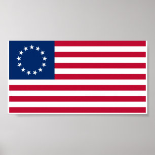Pôster Bandeira de Betsy Ross