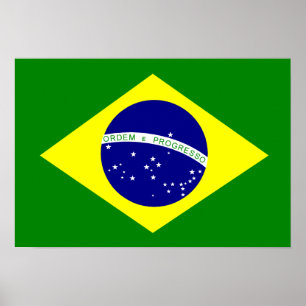 Poster Bandeira de Brasil