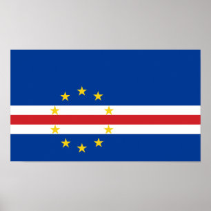 Poster Bandeira de Cabo Verde