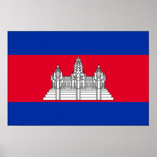 Pôster Bandeira de Cambodia