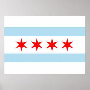 Pôster Bandeira de Chicago