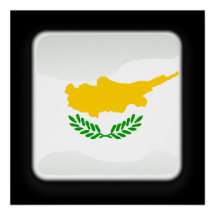 Pôster Bandeira de Chipre
