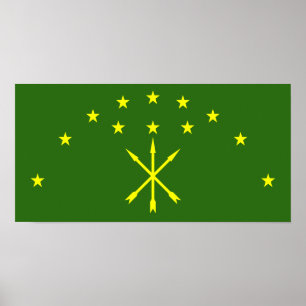 Poster Bandeira de Circassia