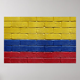 Pôster Bandeira de Colômbia