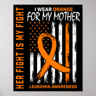 Poster Bandeira de conscientização da leucemia da mãe lar