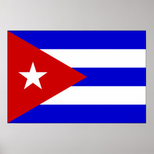 Pôster Bandeira de Cuba