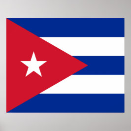 Poster Bandeira de Cuba