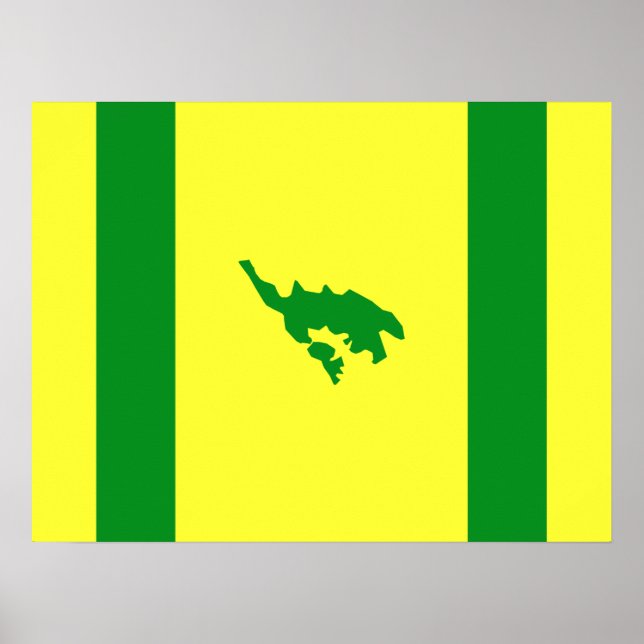 Poster Bandeira de Culebra, Porto Rico (Frente)