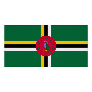 Pôster Bandeira de Dominica