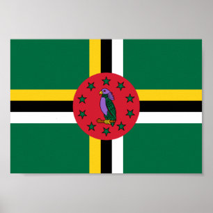 Poster Bandeira de Dominica