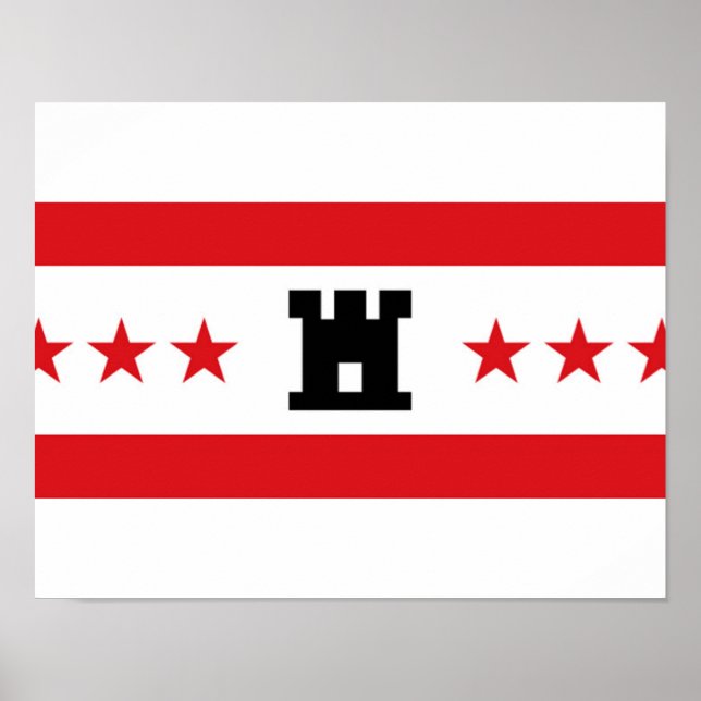 Poster Bandeira de Drenthe (Frente)