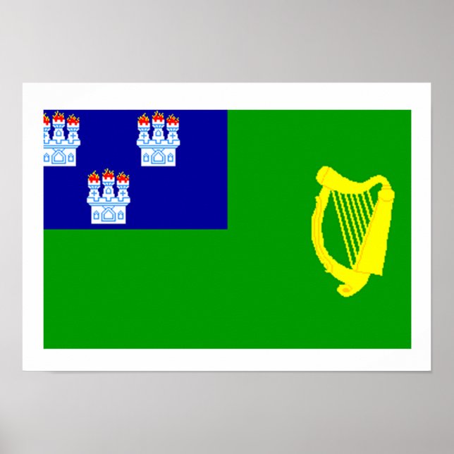 Pôster Bandeira de Dublin (Frente)