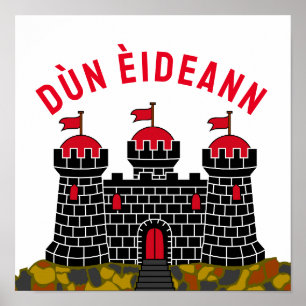 Poster Bandeira de Edimburgo - ESCÓCIA