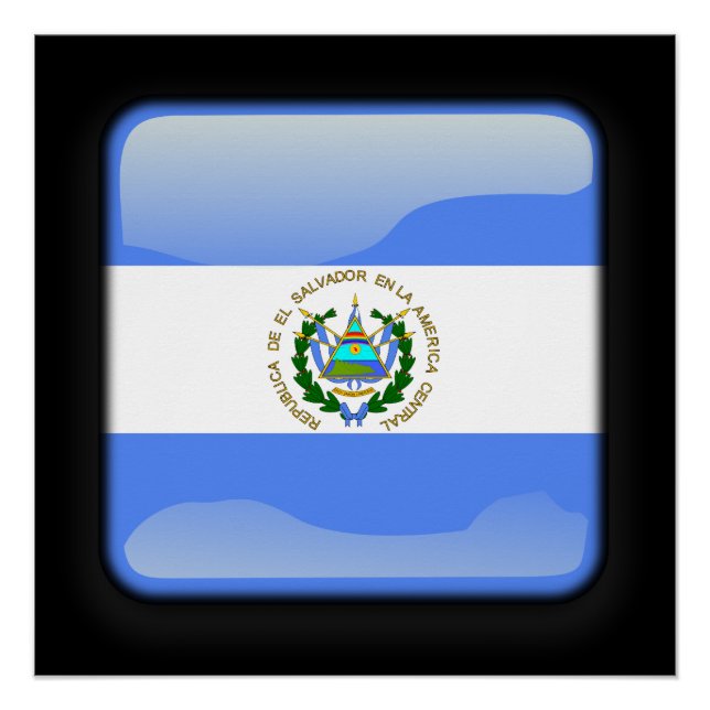 Pôster Bandeira de El Salvador (Frente)