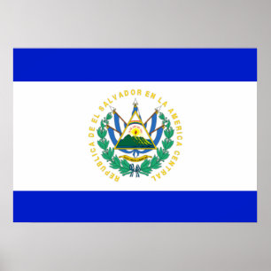 Poster Bandeira de El Salvador