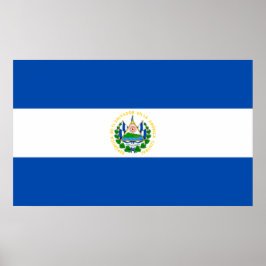 Poster Bandeira de El Salvador
