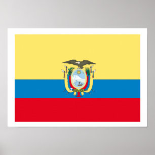 Poster Bandeira de Equador