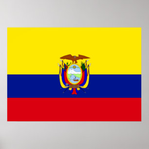Pôster Bandeira de Equador