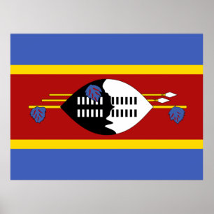 Poster Bandeira de Eswatini