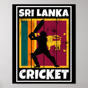 Poster Bandeira de Fã de Críquete do Sri Lanka Bandeira d