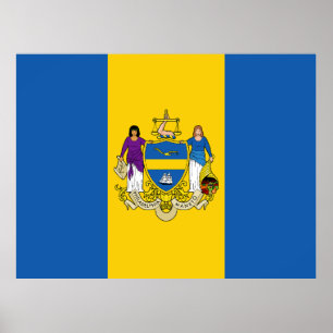 Poster Bandeira de Filadélfia, Pensilvânia