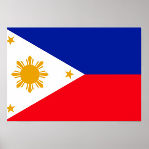 Pôster Bandeira de Filipinas