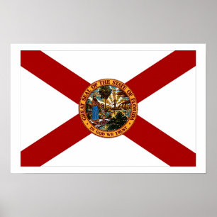 Poster Bandeira de Florida