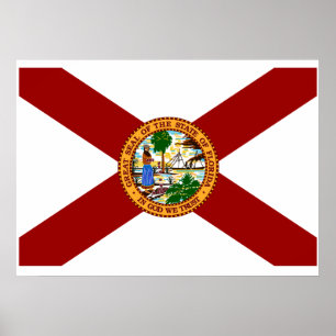Poster Bandeira de Florida